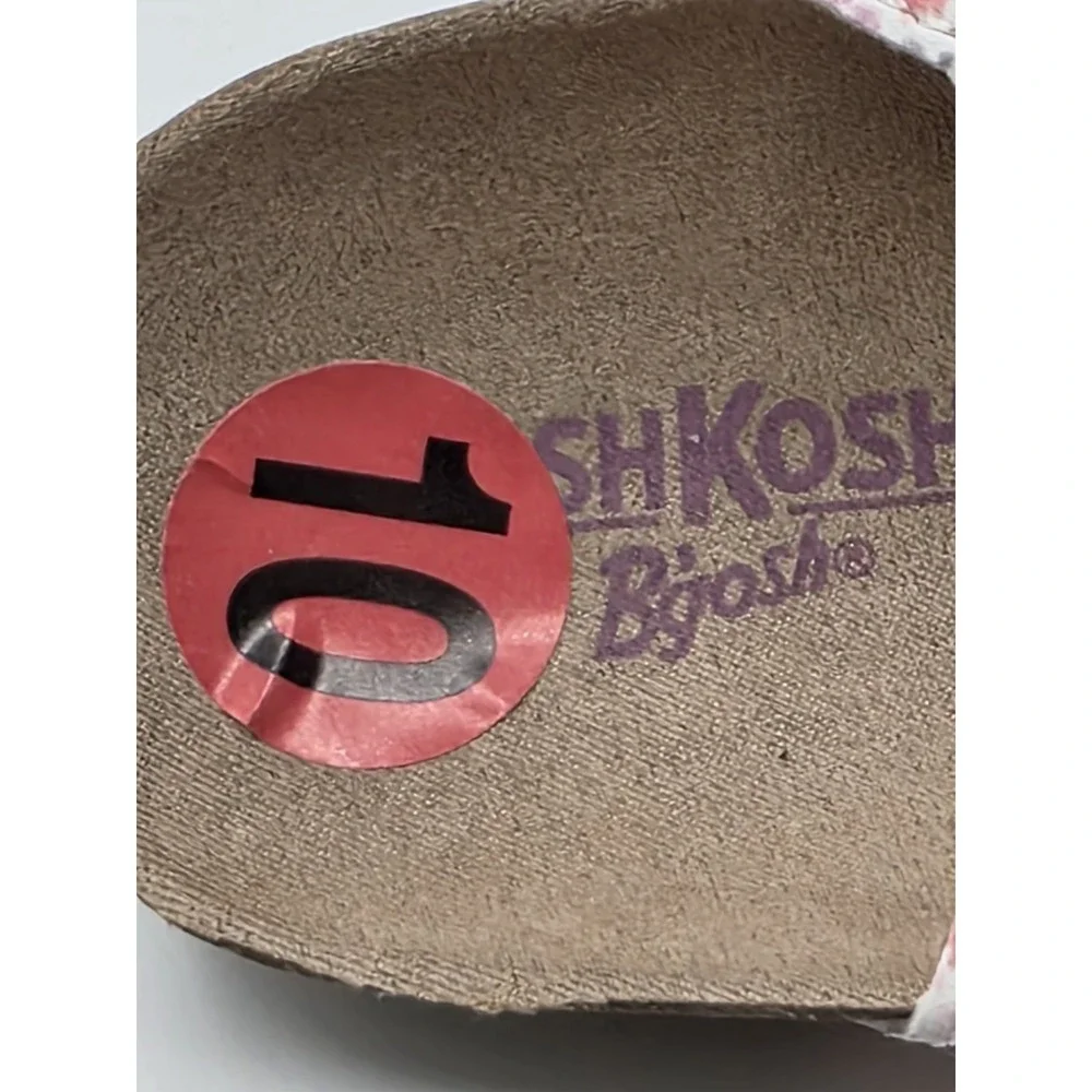 OshKosh B'Gosh Toddler Girls Hook & Loop Strap Contoured Footbed Sandal Sz 10